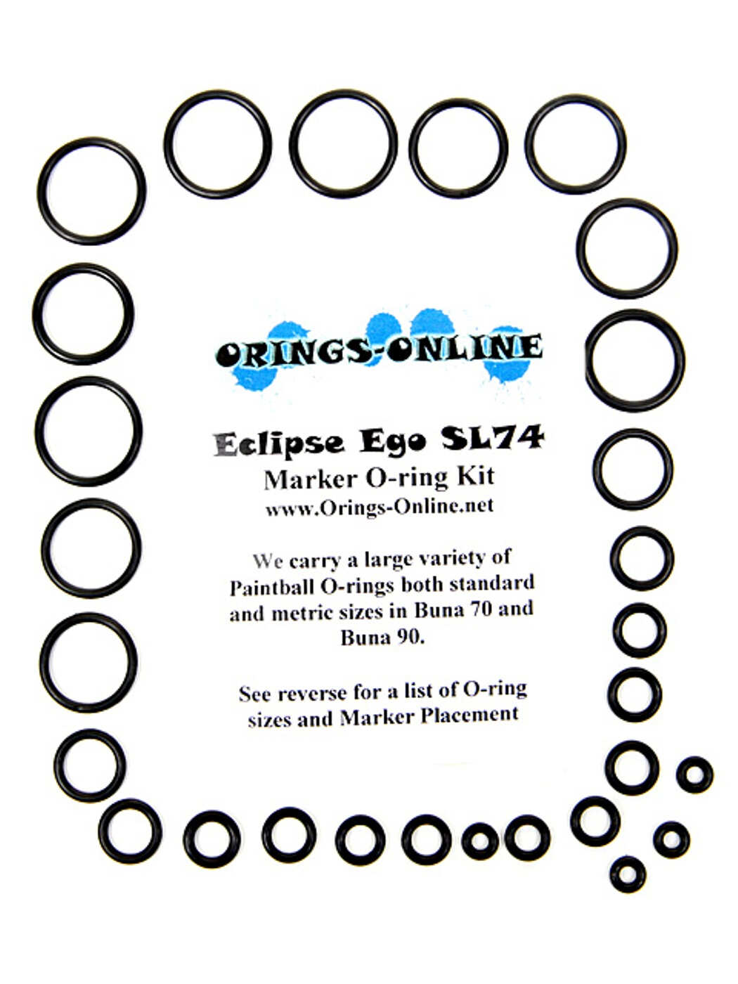 Planet Eclipse Ego SL74 Marker O-ring Kit